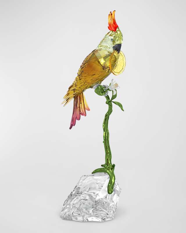 Idyllia Cockatoo Crystal Figurine